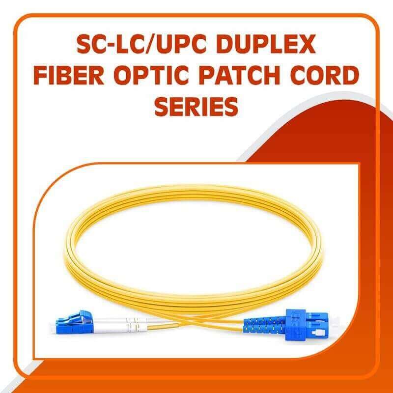 Fiber Optic Patch Cord SM SC-LC-UPC Duplex LSZH 10m