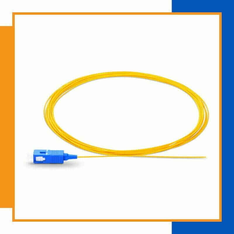 single mode lc/upc simplex fiber optic pigtail lszh 1 meter