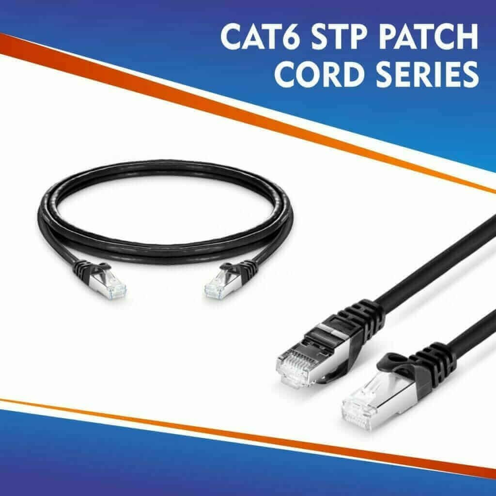 CAT6 STP PATCH CORD SERIES BLACK