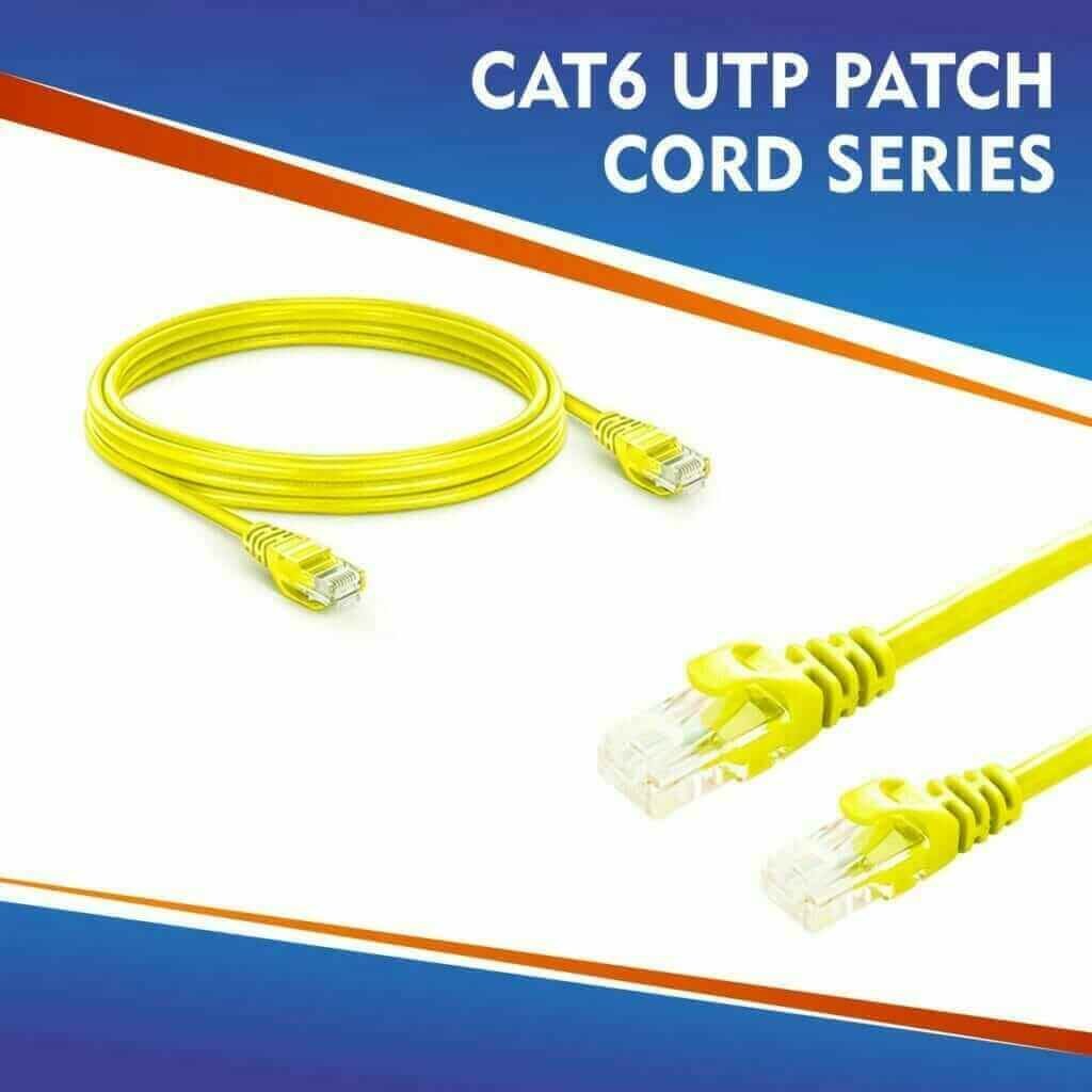 CAT6 UTP PATCH CORD SERIES YELLOW